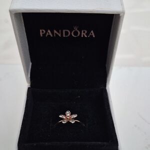 Pandora Rose Gold and Silver Floral Daisy Ring